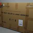 NeuType 36"x24" Arched Wall Mirror, Small Full Length Mirror Hanging or Leaning Against Wall, Dressing Mirror Make-up Mirror for Living Room, Bedroom, Bathroom, Aluminum Alloy Thin Frame, Gold