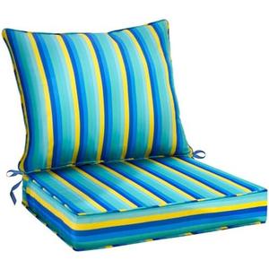 Outdoor Deep Seat Cushion Set 19 x 19 Inch, Waterproof Fade Resistant Patio Furniture Deep Seat & Backrest Cushion Set with Removable Cover for Pation Furniture(Dark Grey, 19" x 19" + 19" x 16")