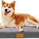 Patas Lague Orthopedic Large Dog Bed Washable Pet Sofa Mat 36''X24'' Grey