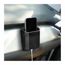 Sandfren Car Air Vent Organizer, Self-Adhesive Vehicle Dashboard Storage Box Organizer with Hook for Coins Keys Sunglasses, Multi-Functional Auto Air Vent Cell Phone Holder, Universal Fit (Black)