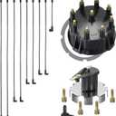 Mercruiser Thunderbolt V8 DISTRIBUTOR CAP ROTOR SPARK PLUG WIRES KIT SET 5.0 5.7 7.4 8.2 350