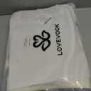 LOVEVOOK Laptop Bag for Women - 17 inch Lightweight Canvas Laptop Tote, Large Capacity Computer Bag with Clutch Purse for Business, Work, Travel, School (Beige & Black, 17 Inch)