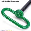 Zero Turn Mower Trailer Hitch Kit, 1/4" Thick Heavy Duty Steel Lawn Mower Trailer Hitch with Pin and Versatile Chain Slot, Includes Carriage Bolts, R Clip, Green and red Suit