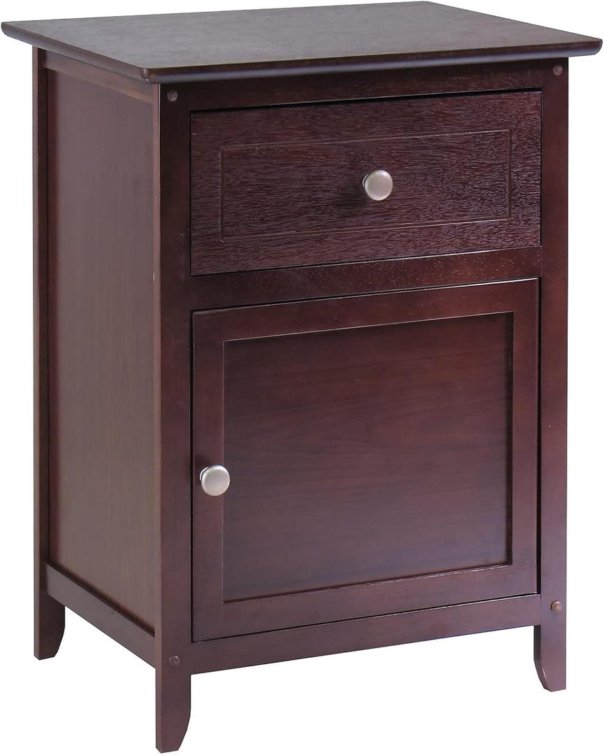 Winsome 25 x 18.9 x 14.96-Inch Wood Night Stand/Accent Table, Brown (94215)