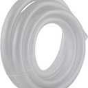EZ-FLO 3/4 Inch ID (1 Inch OD) PVC Clear Reinforced Braided Vinyl Tubing, 10 Foot Length, 98630