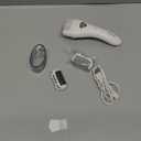 Electric Foot Callus Removers Rechargeable, Portable Electronic Foot File Pedicure Tools, Electric Callus Remover Foot Scrubber Kit, Professional Foot Care Ideal Gift for Dead, Hard Cracked Dry Skin (001-white)