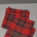 AQOTHES Pack of 2 Christmas Plaid Decorative Throw Pillow Covers Scottish Tartan Cushion Case for Farmhouse Home Holiday Decor Red and Green, 18 x 18 Inches