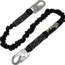 AFP 6 FT Single Leg Internal Shock Absorbing Safety Lanyard with Dual Snap Hooks