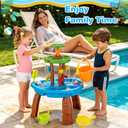 Water Table Toys for Kids Aged 3 4 5 6 7 8 Kids Water Tables with Fishing Game Set, Outdoor Activity Playset Sensory Play Table with Beach Toys Accessories Birthday Gifts for Toddlers