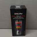 Mueller Personal Blender for Shakes and Smoothies with 15 Oz Travel Cup and Lid, Juices, Baby Food, Heavy-Duty Portable Blender & Food Processor, Grey