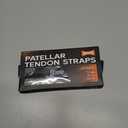 GOUNOD Silicone Patellar Tendon Support Strap 2 Pack,Knee Strap for Knee Pain Relief,Patella Band for Basketball, Jumpers Knee, Tendonitis, Running, Hiking, Soccer, Osgood SchlatterBlack-Grey