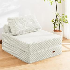 Folding Sofa Bed,No Wall Required Foldable Lounger for Apartment, Single