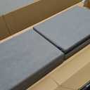 DIMJ Storage Bins with Lids - 4 Pack Large Fabric Closet Organizer with Window & Handles, Collapsible Decorative Storage Boxes for Shelves Under Bed, Books Clothes Blankets Sweaters Organization (Gray)