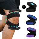 Knee Brace Patellar Tendon Support Strap for Women, Knee Pain Relief Adjustable Neoprene Knee Strap for Fitness, Excercise (Black, Large)