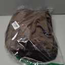 HFCNMY Ottoman Cover - Velvet Round Ottoman Slipcover, Thick, Washable, Storage, Foot Stool Cover with Elastic Bottom - X-Large (Coffee)