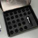 Orion Motor Tech M14x1.5 Lug Nuts with Cone Seat, 3/4" 19mm Hex Wheel Lug Nuts Compatible with Chevy Silverado Suburban 1500 Tahoe Colorado Traverse, Ford F-150 Ram 1500 Aftermarket Wheel, Set of 24 (Black)