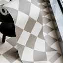 Caramel Vinyl Checked Flooring Roll  Small Size (15.7 x 6.56ft) for 8.61 sq.ft Coverage, Seamless Grain Match, Hassle-Free Peel & Stick Tile Application, Ideal for Kitchens & Bathrooms (Warm Touch)