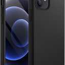 JETech Silicone Case for iPhone 12/12 Pro 6.1-Inch, Silky-Soft Touch Full-Body Protective Phone Case, Shockproof Cover with Microfiber Lining (Black)