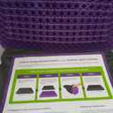 Purple Royal Seat Cushion, Portable 2 Inch Gel Seat Cushion, GelFlex Grid