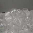 BESTSTAR 36 Pcs 12 oz Plastic Clear Ribbed Wine Glasses, Origami Ripple Disposable Champagne Glasses Elegant Whiskey Glasses Ideal for Weddings, Bars, Christmas, Halloween, Pool Party, Daily Use