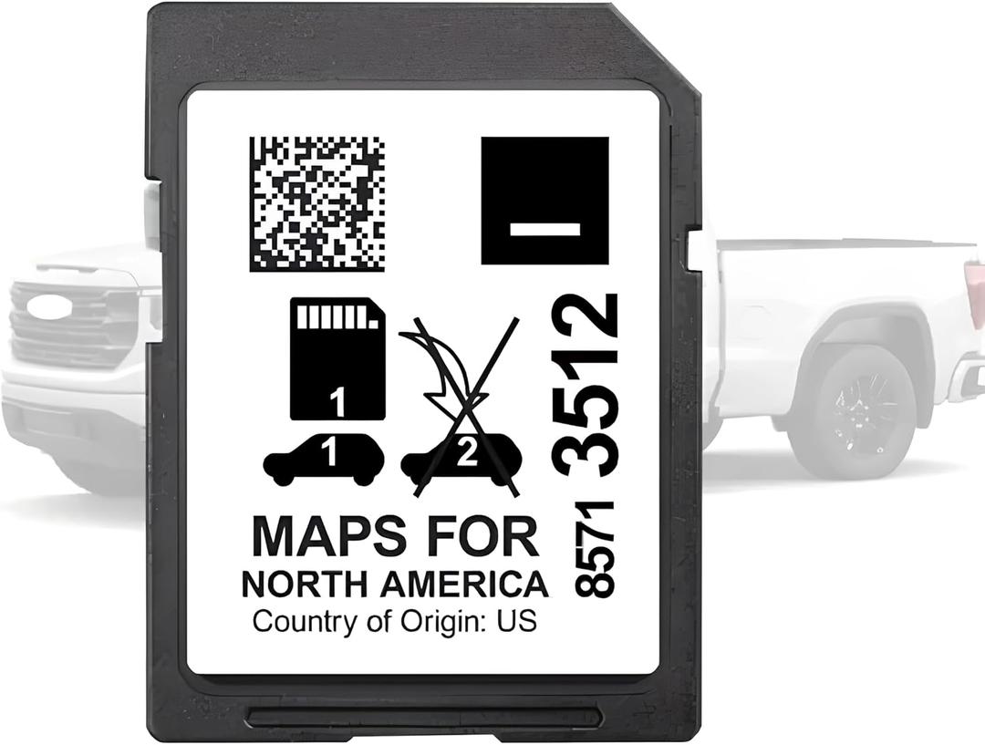 85713512 Navigation SD Card, Updated North America Maps for 2019-2024 Enclave Encore Envision, CT4 CT5 XT6, Escalade, Camaro Corvette, Silverado Sierra Yukon