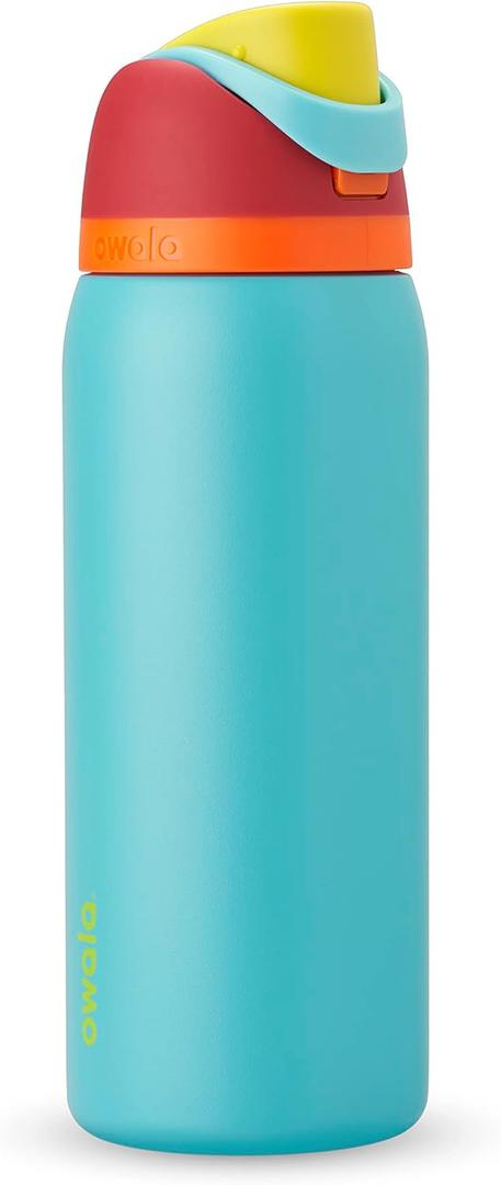 Owala FreeSip Insulated Stainless Steel Water Bottle with Straw, BPA-Free Sports Water Bottle, Great for Travel, 32 Oz, Summer Sweetness
