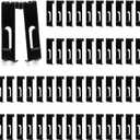 Utility Notch Display Hook Gridwall Black Metal Gridwall Picture Hanger Gridwall Accessories for Retail, Displaying Photogragh, Art Shows, Paintings (50)