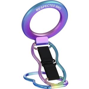 Magnetic-Phone-Grip-Stand-with-Finger-Strap, 4-in-1 Magnetic Ring Holder, Kickstand and Elastic Strap for Smartphones, Universal Fit for iPhone, Android, and Cases (Colorful)