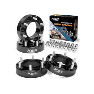 KSP 6X5.5 Wheel Spacers Fit for Tacoma 4runner, 1.5 inches Forged Hub Centric Adapters Kits with Extended Open Lug Nuts fit 6 Lug Wheels Without Locking hub, Package of 4