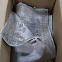 Loloi Magnolia Home by Joanna Gaines Millie Collection MIE-02 Sky/Gold 7'-10" x 10', .25" Pile Height, Area Rug