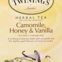 2 x Twinings Camomile, Honey & Vanilla Herbal Tea individually Wrapped Bags, 20 Count (Pack of 1), Naturally Caffeine-Free, Enjoy Hot or Iced, 20 Teabags (EXP 12/09/28)