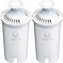 Brita Standard Water Filter for Pitchers and Dispensers, BPA-Free, Reduces Copper, Cadmium and Mercury Impurities, Lasts Two Months or 40 Gallons, Includes 2 Filters