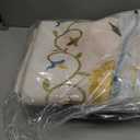 Rug for Living Room, 8X10 Area Rug Floral Vintage Rug for Bedroom Non-Slip Non Shedding Indoor Floor Carpet, Low Pile Foldable Stain Resistant Carpet for Dining Room, Office, Home Decor, Beige