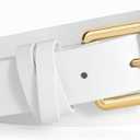 WHIPPY Women's Leather Belts for Jeans Pants Casual Ladies Belt Fashion Vintage Pin Buckle Belt for Women