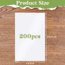 200 Pack White Cardstock - 4 x 6 Blank Index Cards, Thick Paper for School, Invitations, Printer, Postcards, Photo Paper, Card Making, DIY Craft