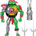 Masters of the Universe Origins Turtles of Grayskull Raphael Reptile Wars Posable Action Figure, Teenage Mutant Ninja & Motu Crossover Hero Raph Toy