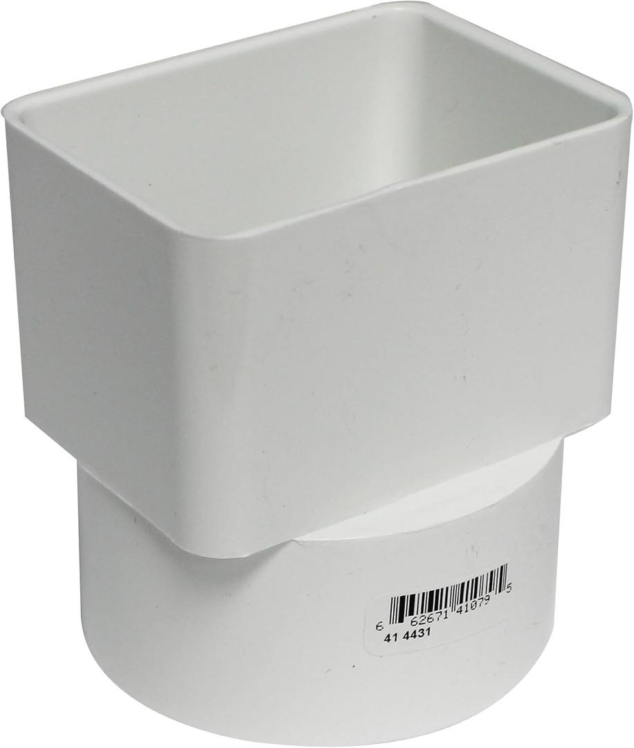 Canplas 414431BC PVC Sew 2X3X3 Down Spout Adaptor