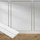 Hungbak 118"L x 1.5"W Peel and Stick Chair Rail Panel Molding, Lightweight Trim for Home Decoration & Wall Protection