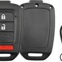 No Cutting Required Key Fob Case Shell for Honda 2013-2016 Accord Crosstour 2014-2015 CR-V Civic 2016-2017 HR-V Keyless Entry Remote Key Fob Cover (3 Button)