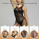 FRENZCOY Sexy Lingerie Women Fishnet Bodysuit Mesh Stretchy BodyStockings for Women One piece babydoll