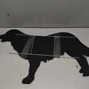 Qualirey Dog Predator Decoys Geese Deterrent Goose Hunting Decoy Accessories Predator Replica Visual Scare Device for Keep Away Pests Yard Ornament