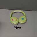 iClever Kids Headphones for School Travel, Safe Volume 85dBA, Stereo Sound Over-Ear for Kid, Foldable 3.5mm Wired Dinosaur Headphones for iPad Computer, HS19S