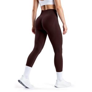 SEASUM Scrunch Butt Lifting Leggings for Women Seamless Workout Back Butt High Waisted Tummy Control Gym Yoga Pants Brown S (Brown, S)