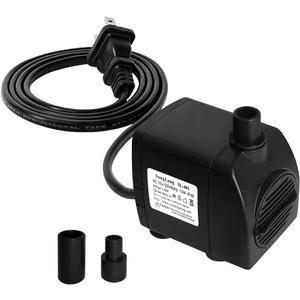 Submersible Pump 200GPH (800 L/H 15W) Ultra Quiet with Dry Burning Protection 5.2ft High Lift for Fountains, Hydroponics, Ponds, Aquariums & More
