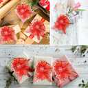 20 Pieces Pull Bow Gift Wrapping Pull Bow Ribbon Pull Bows for Birthday Christmas Wedding Baskets Valentine's Day Gift Boxes Bows(Red)