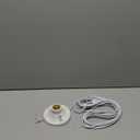 Light Bulb Socket with Cord,E26/ E27 Lamp Base Desktop 20ft Light Socket with Cord Light Bulb Base E26/ E27 Lamp Base Desktop 20ft Include Screw Cord On/Off Switch Hanging,Light Socket with Cord (1)