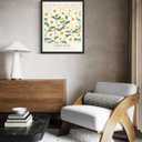 2 x Denmark Flower Market Art Print Poster, Wall Art Floral Painting Botanical Decor for Bedroom, Kitchen, Bathroom Livingroom Decoration 82A (Denmark, 8 x 10 inches, Unframed)