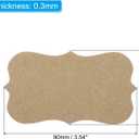 PATIKIL 2" x 3.5" Blank Paper Business Cards, 200 Pack Small Index Flash Cards Words Message Note Card Mini Paper Tags Lace for DIY Gift Scrapbooking, Brown
