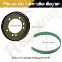 Drive Disc 240-394/04743700 Friction Whee for A-riens Most Friction Drive Snowblowers, Stens, Sna-pper, Troy-Bilt Friction Drive Rear Engine Riders 7600135 7600135YP 5-3103 42010 42012 42033