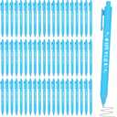 ADXCO 60 Pieces Baby Shower Pens It's a Boy 1.0 mm Ballpoint Pen with Black Ink Retractable Writing Pens for Guests Friends Baby Shower Gender Reveal Party Favors Office School Student Writing, Blue